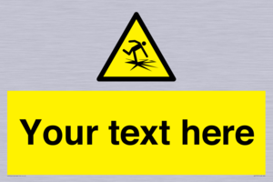 Custom warning thin ice